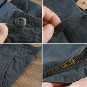 ULTIMA OPORTUNIDADE Calça Reta Masculina em Sarja 4 Unidades