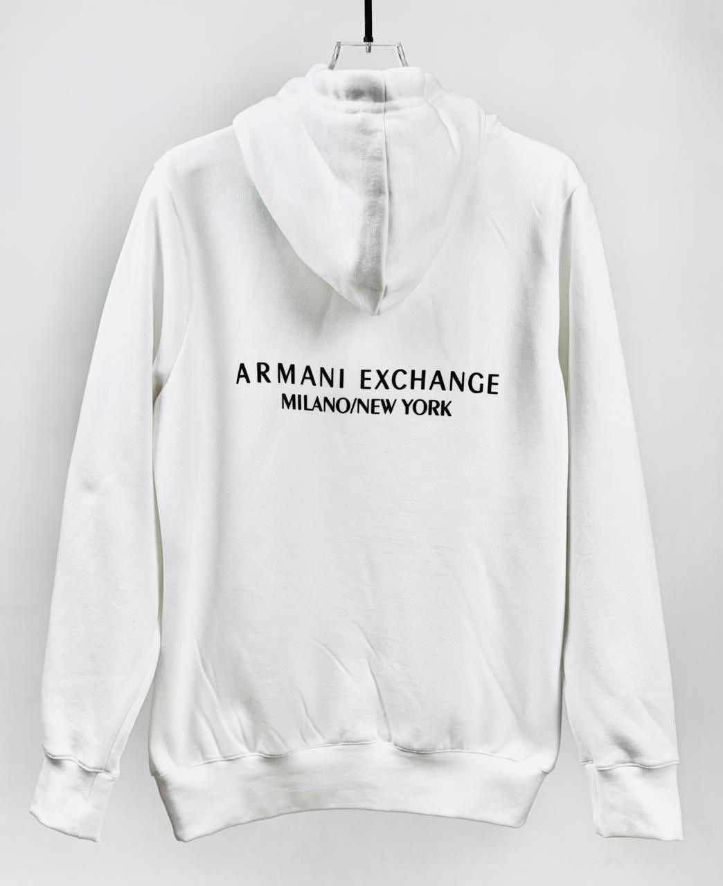 Moletom Armani Exchange - Branco com capuz