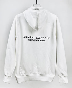 Moletom Armani Exchange - Branco com capuz