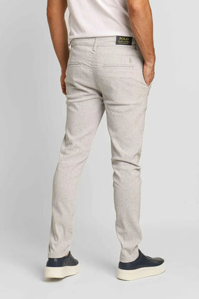 Calça Ralph Lauren Linho Straight Fit - Cinza